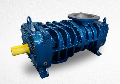Metallurgical screw blower