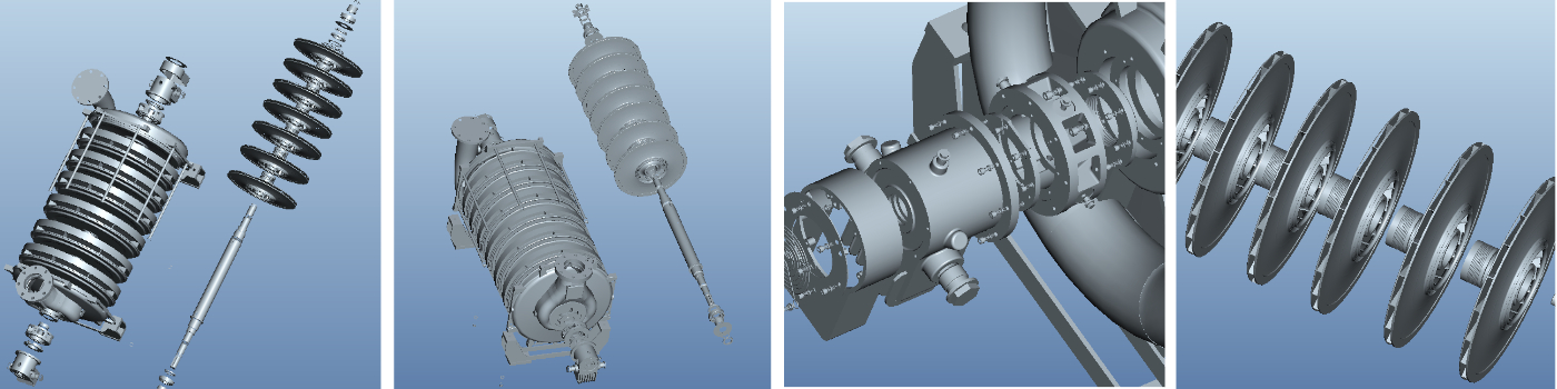 Многоступенчатый центробежный насос